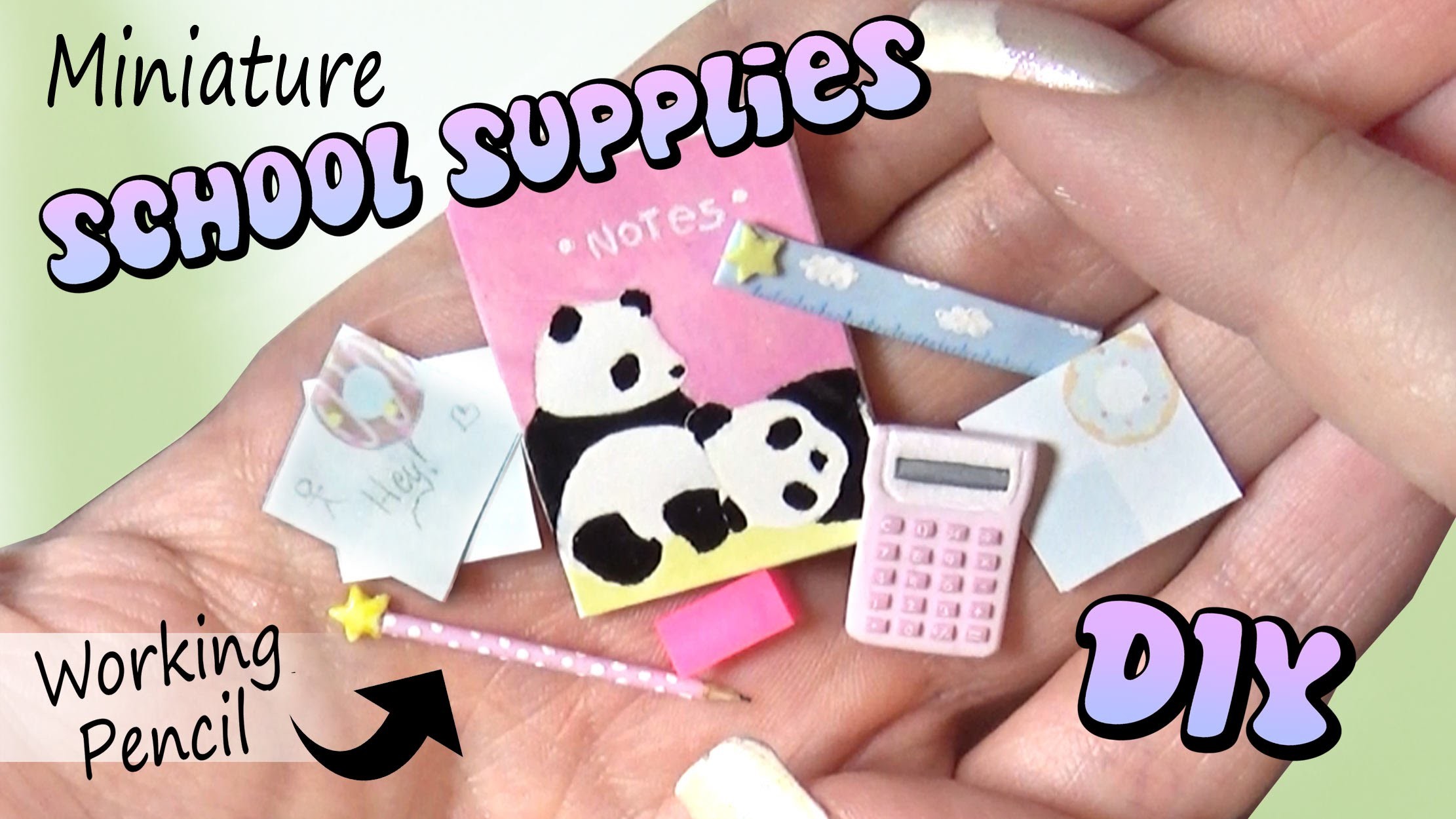 Easy Miniature School Supplies DIY Dolls Dollhouse