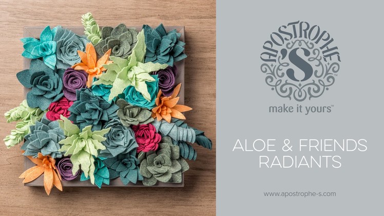 Felt Succulents Project | DIY Home Decor Crafts |  Apostrophe S | Aloe and Friends—Radiants