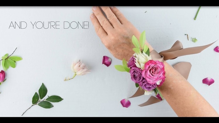 Flower Moxie DIY Wrist Corsage   ~SUPER FAST TUTORIAL~