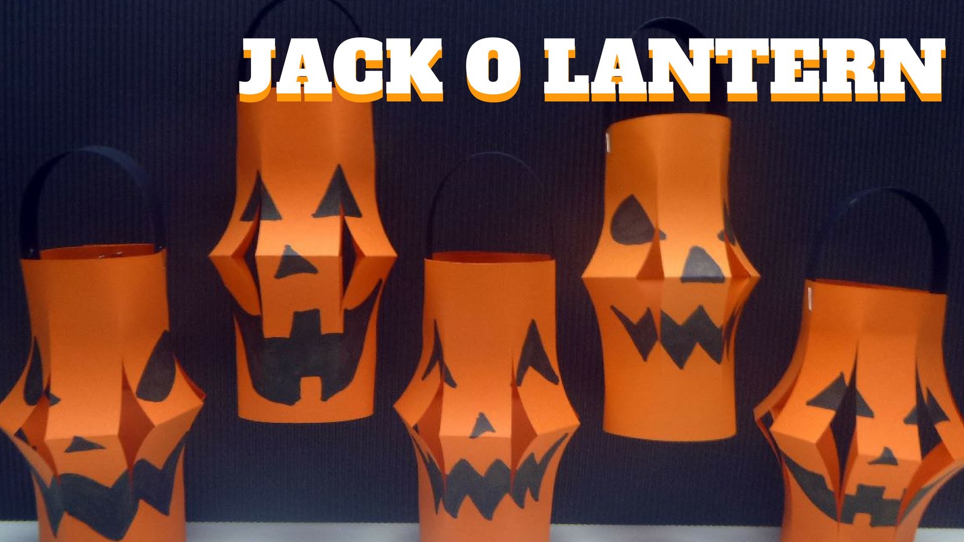 Halloween Craft - Jack O Lantern - Pumpkin Jack O Lantern