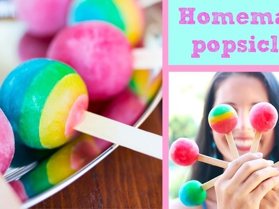 Homemade popsicles | Healthy treats | DIY Ice lollies