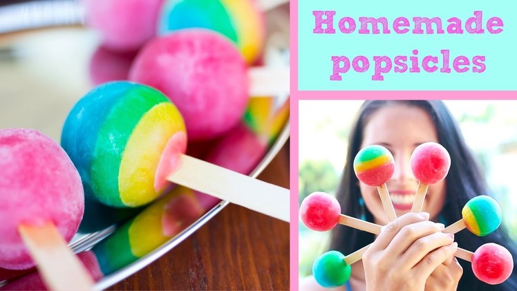 Homemade popsicles | Healthy treats | DIY Ice lollies