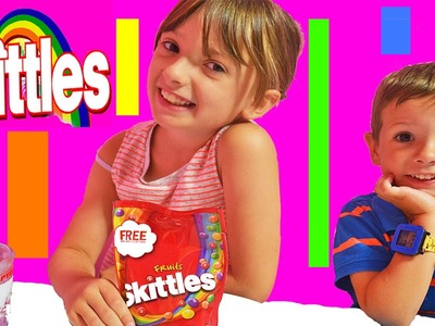 Its Skittles Rainbow Water Experiment Kids How To DIY Candy Rainbow Sweets Boys Girls Fun Video #