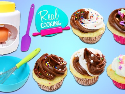 Real Cooking ULTIMATE BAKING Starter Set DIY Fun & Easy Bake Your Own Sprinkles Cupcakes!