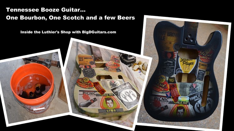 Tennessee Brews and Distillery Custom Label Guitar body DIY Label Guitar