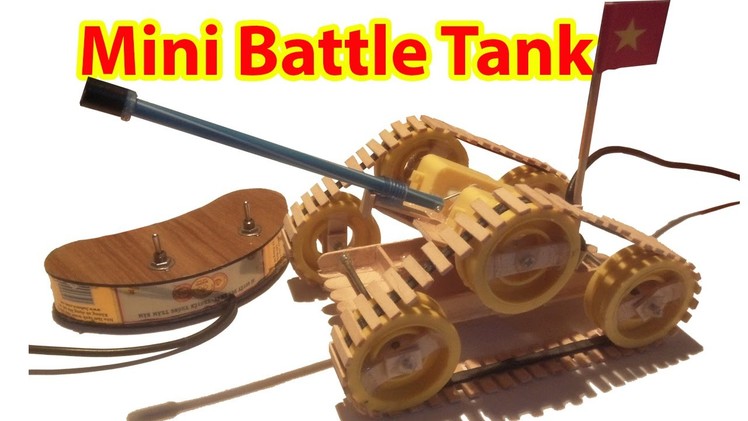 Trailer Make Battle Tank with Remote Control at Home Tutorial