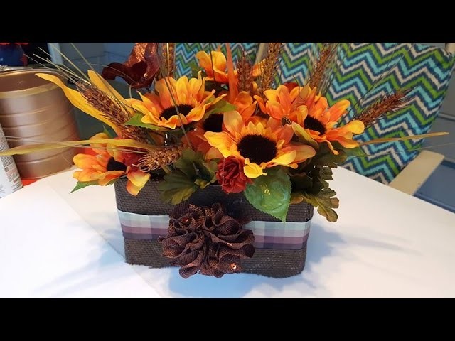 Upcycle DIY Fall Flower Box - GiftBasketAppeal