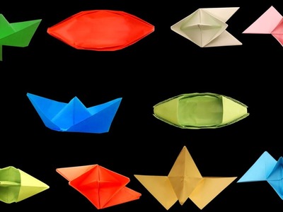 10 Amazing Paper Boats | Different Types Of DIY (Origami) Paper Boats