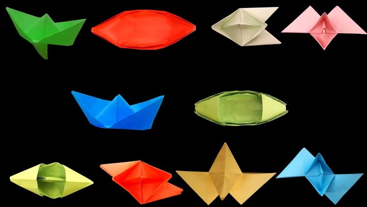 10 Amazing Paper Boats | Different Types Of DIY (Origami) Paper Boats