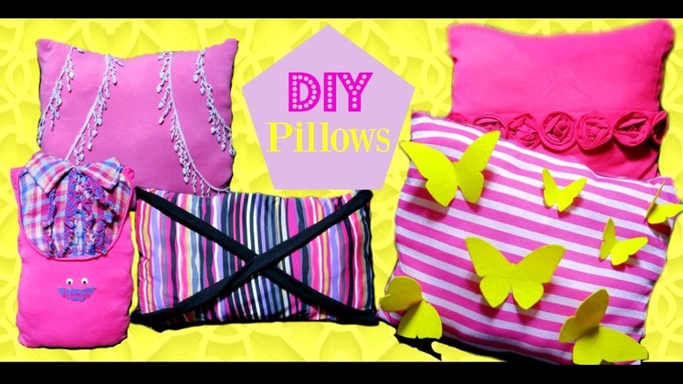 5 DIY Easy & No Sew Decorative Pillows Out of Old Clothes * How to