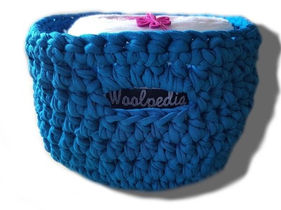 Basket crochet pattern - ©Wolleule Alex