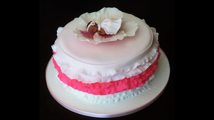 Cake decorating - how to make a ruffle cake - Sugarella Sweets
