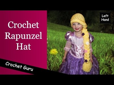 Crochet Rapunzel Hat Pattern - Crochet Hat Pattern (Left Hand)