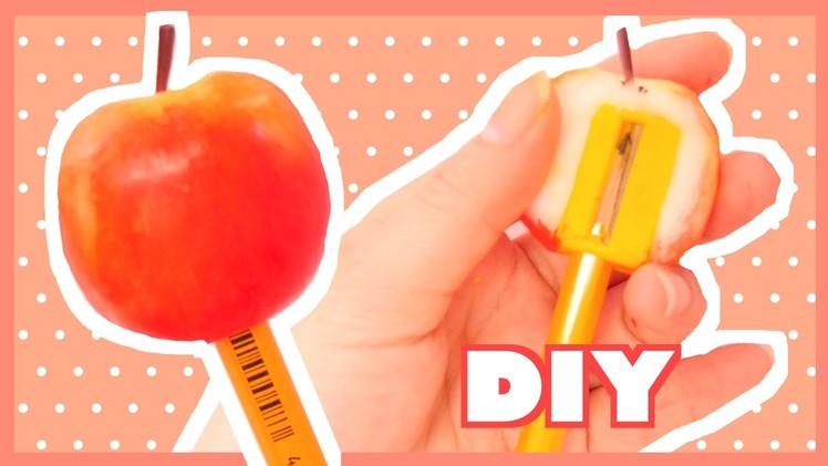 DIY Apple Clay Pencil Sharpener | PPAP Pen Pineapple Apple Pen