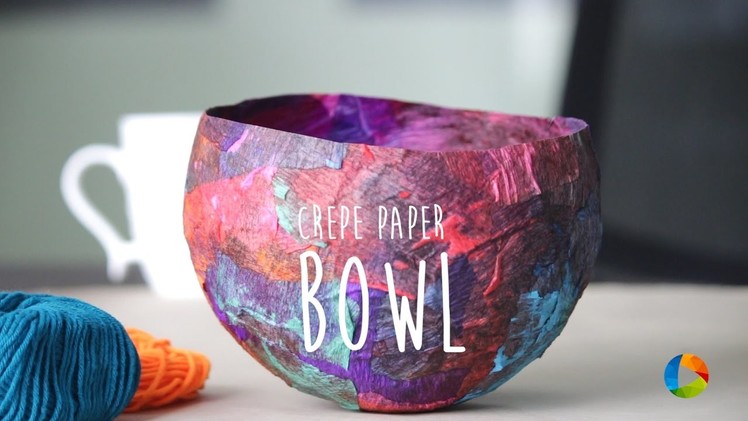 DIY : Crepe Paper Bowl