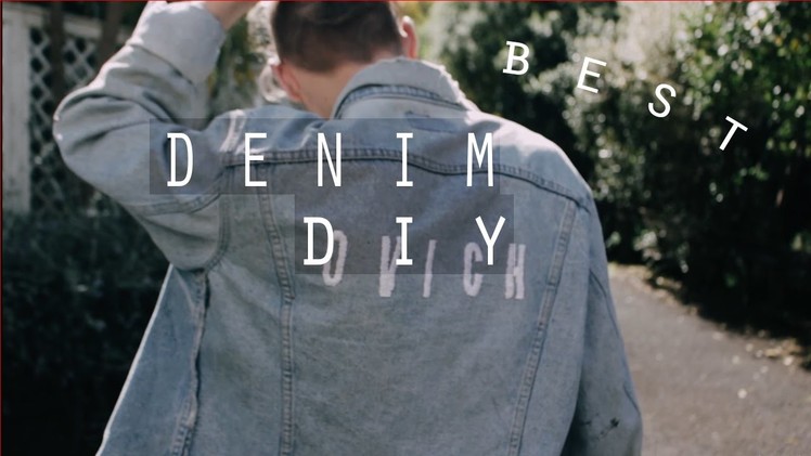 DIY Embroidered LEVI'S Vintage Denim Jacket | Men's Fashion | Zac Macfarlane