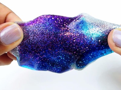 DIY Galaxy Slime! Glitter Slime DIY Fun & Easy How to Make Slime - Sparkly Shimmery Slime