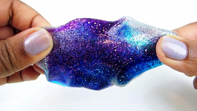 DIY Galaxy Slime! Glitter Slime DIY Fun & Easy How to Make Slime - Sparkly Shimmery Slime