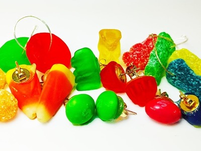 DIY: How To Make Cute and Creative Candy Ear-Rings! Perfect for Halloween Dress-up!