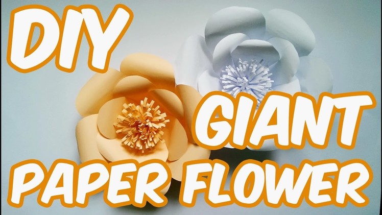 DIY - How To Make Giant Paper Flower | Kako napraviti veliki cvet od papira