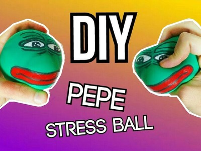 DIY! How to Make Squishy PEPE the Frog Stress Ball Balloon!