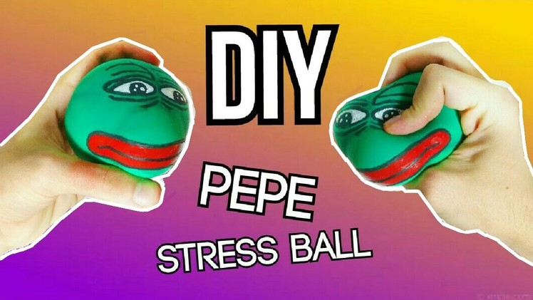 DIY! How to Make Squishy PEPE the Frog Stress Ball Balloon!