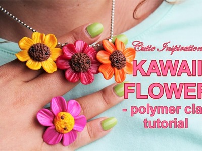 DIY Kawaii Flower Charm - Polymer Clay Tutorial - DIY Jewelry