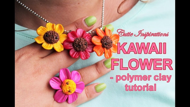 DIY Kawaii Flower Charm - Polymer Clay Tutorial - DIY Jewelry