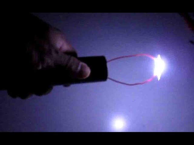 DIY: Make a Taser Gun -Sparks Generator.Ignitor + LED Flash light for less than $4, powered by 18650