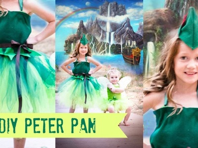 DIY PETER PAN Costume TUTU NO SEW!!!