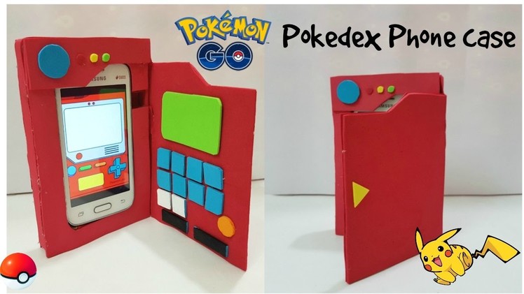 DIY pokemon go Phone case.DIY Pokedex phone case. cardboard Phone case
