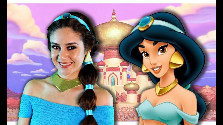 DIY Princess Jasmine Costume Accessories - Necklace, Earrings, Headband & Hair Pieces || Lucykiins