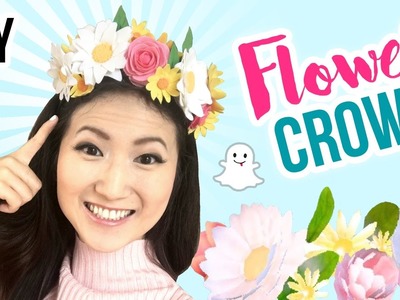 DIY Snapchat Flower Crown!! Cute & Cheap Last Minute DIY Halloween Costumes!