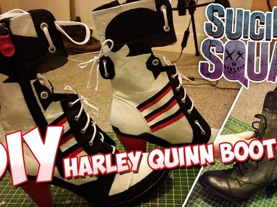 DIY Suicide Squad Harley Quinn Cosplay Boots - Time-Lapse