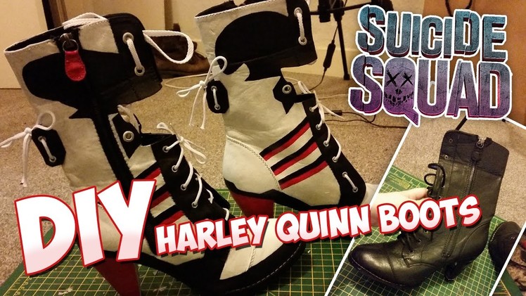 DIY Suicide Squad Harley Quinn Cosplay Boots - Time-Lapse