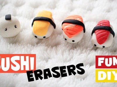 DIY Sushi Erasers! Sushi Eraser Tutorial!