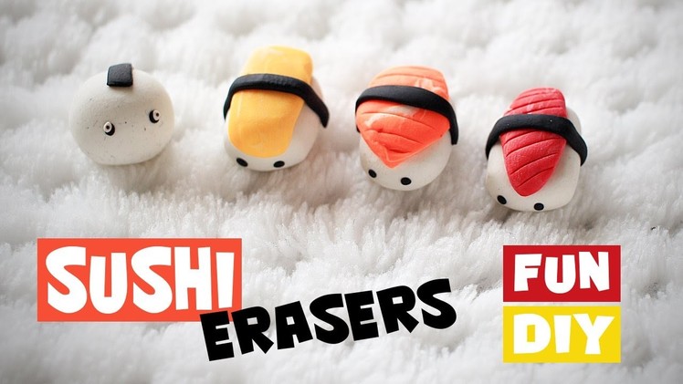 DIY Sushi Erasers! Sushi Eraser Tutorial!