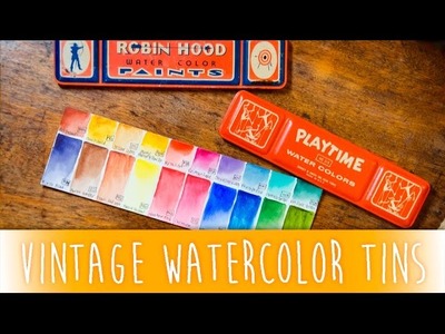 DIY Vintage Watercolor Pan Set