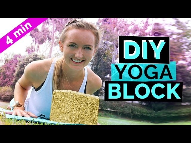 DIY Yoga Blocks With Sierra Schultzzie: How To Make Your Own Gorgeous Glitter Yoga Block Tutorial