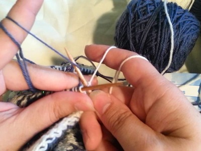 Double Knitting Edging and Stitch Demonstration