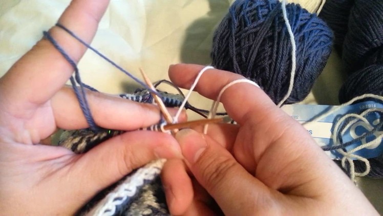 Double Knitting Edging and Stitch Demonstration