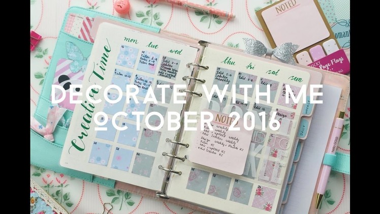 HOW I SET UP MY MONTHLY PAGES IN MY KIKKI.K PLANNER || DECORATE WITH ME