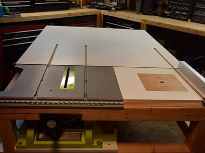 How to build a homemade table saw extension with a router table built in. [PART 1]