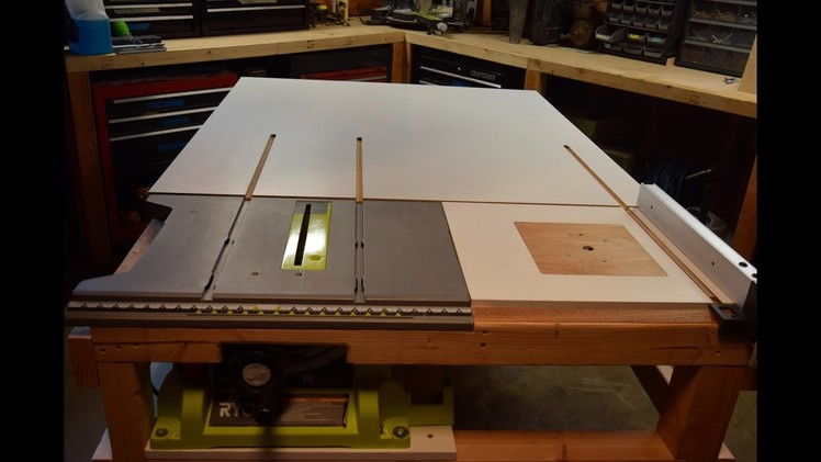 How to build a homemade table saw extension with a router table built in. [PART 1]