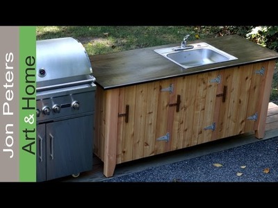How to Build an Outdoor Kitchen Cabinet