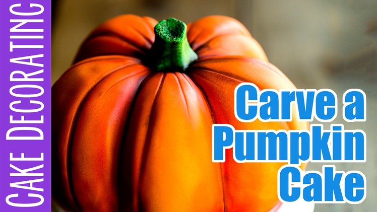 How to Carve and Airbrush a realistic Pumpkin Cake