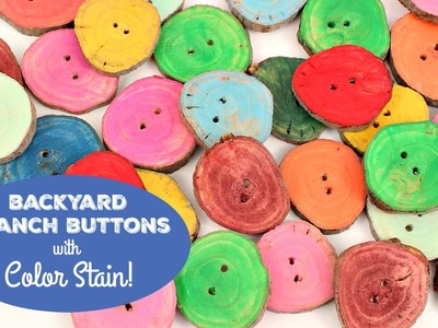 HOW TO: Color Stain Wood Buttons