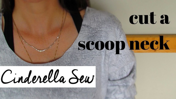 How to cut the neck off a sweater - Cut a sweater into a scoop neck - How to make a scoop neckline