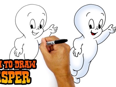 How to Draw Casper- Art Lesson for Kids
