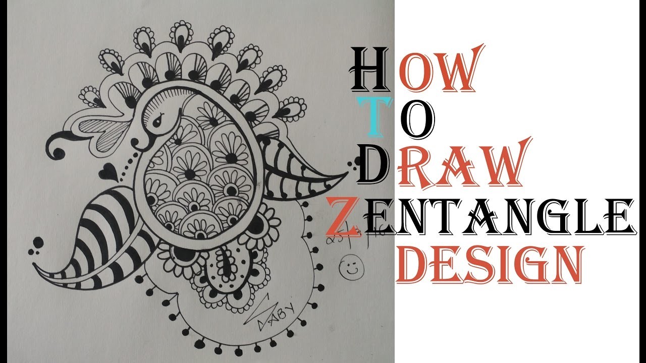 How To Draw Complex Zentangle Art Design For Beginners Easy